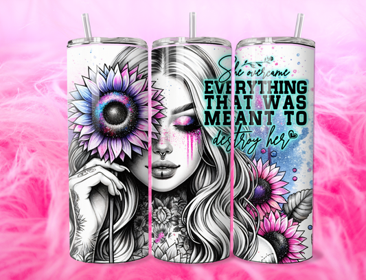 SHE OVERCAME EVERYTHING 20oz Tumbler