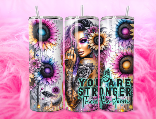 YOU ARE STRONGER THAN THE STORM 20oz Tumbler