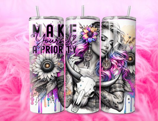 MAKE YOUR SELF A PRIORITY 20oz Tumbler