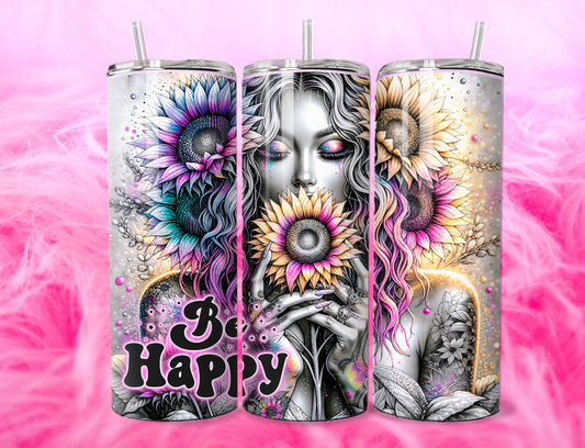 BE HAPPY 20oz Tumbler